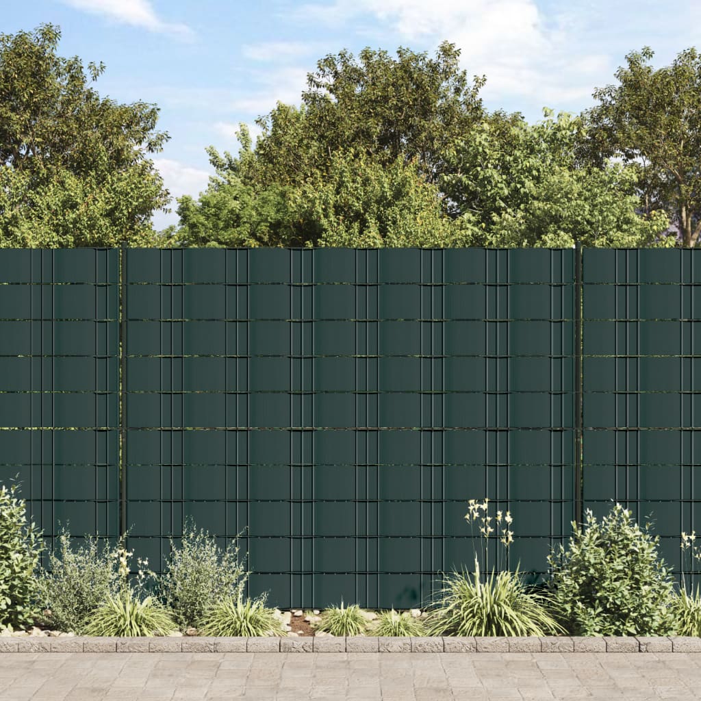 Stínící plotové fólie 4 ks PVC 35 x 0,19 m matově zelené
