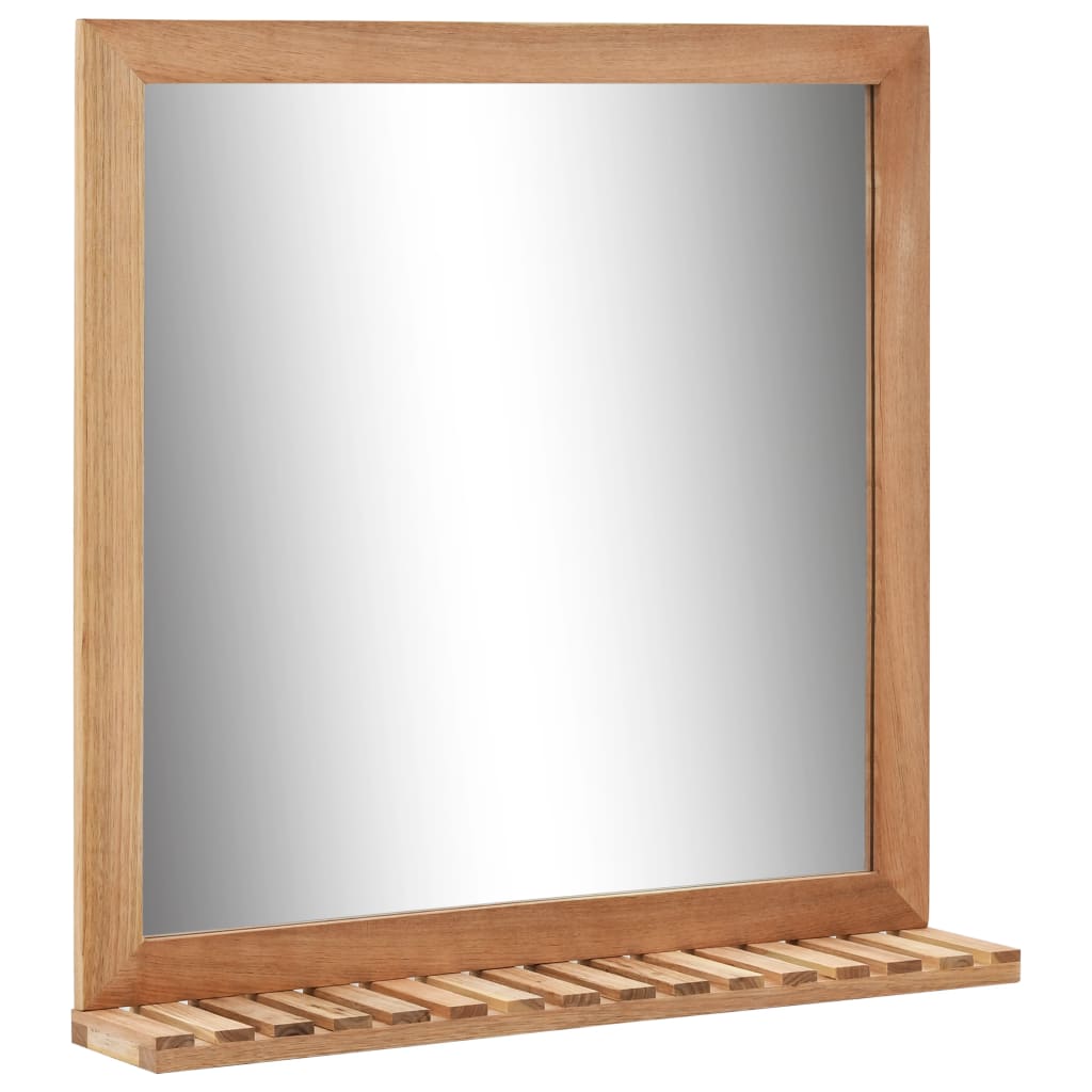 Koupelnové zrcadlo 60 x 12 x 62 cm masivní ořechové dřevo