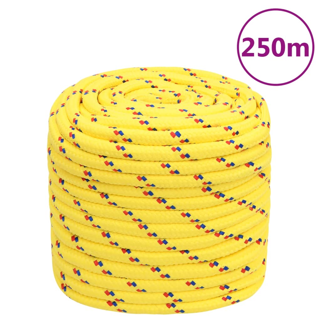 Lodní lano žluté 16 mm 250 m polypropylen