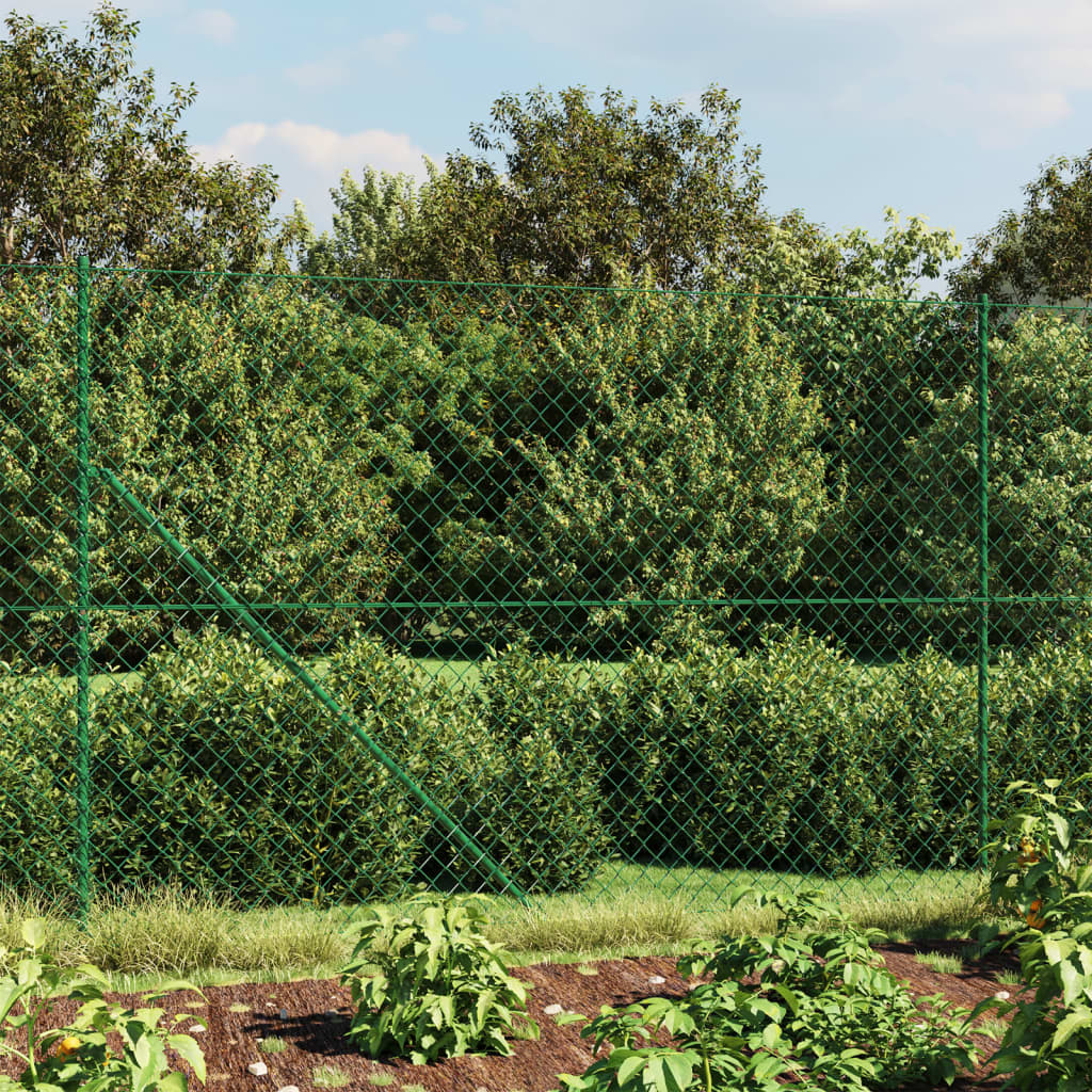 Drátěné pletivo s přírubami zelené 2,2 x 10 m