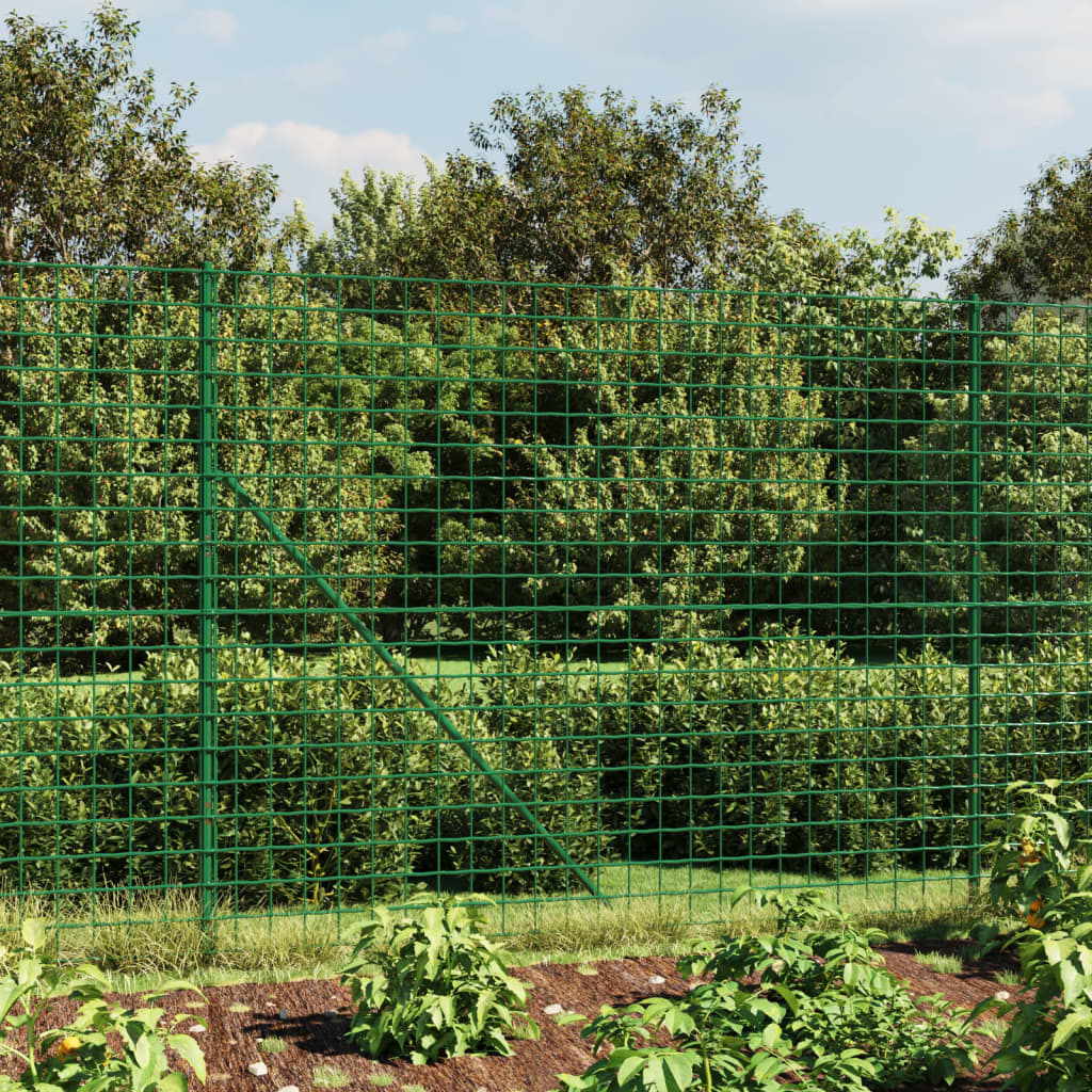 Drátěný plot s přírubami zelený 1,8 x 10 m