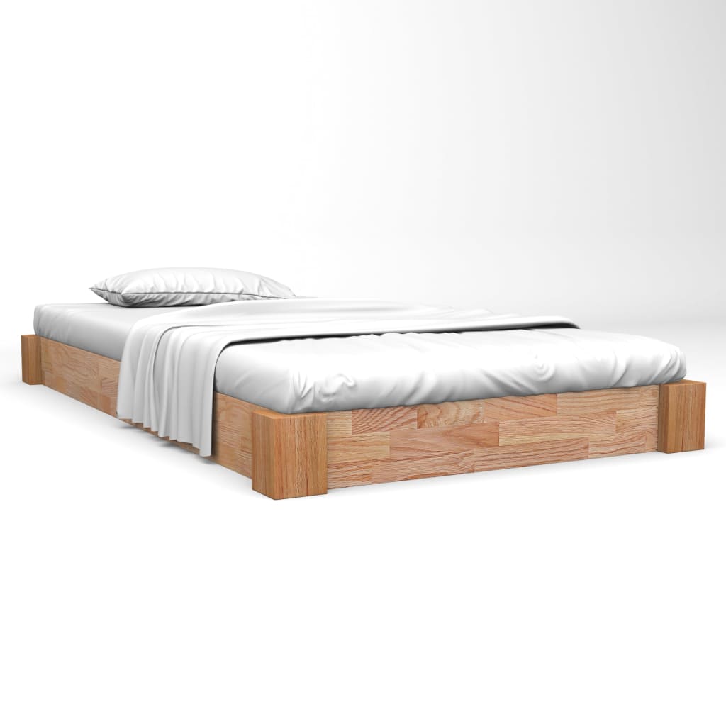 Rám postele masivní dubové dřevo 120 x 200 cm