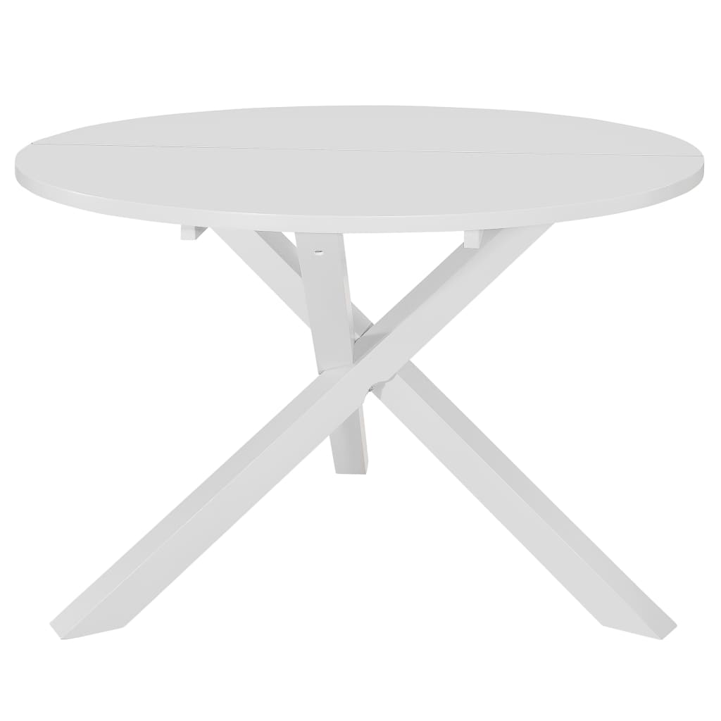 Jídelní stůl bílý 120 x 75 cm MDF