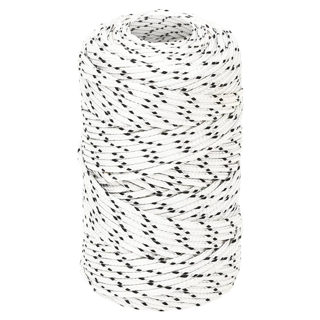 Splétané lodní lano bílé 2 mm x 500 m polyester