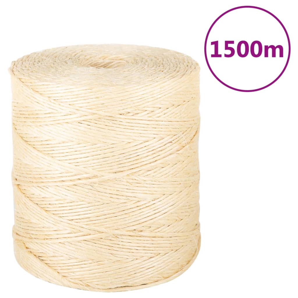 Provaz 100% sisal 2 mm 1 500 m