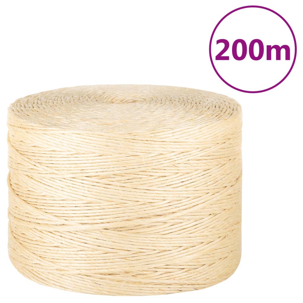 Provaz 100% sisal 3 mm 200 m