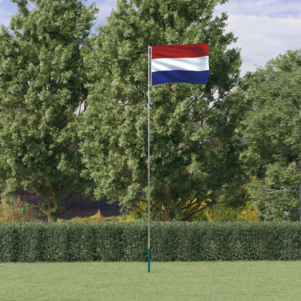 Vlajka Nizozemska a stožár 5,55 m hliník