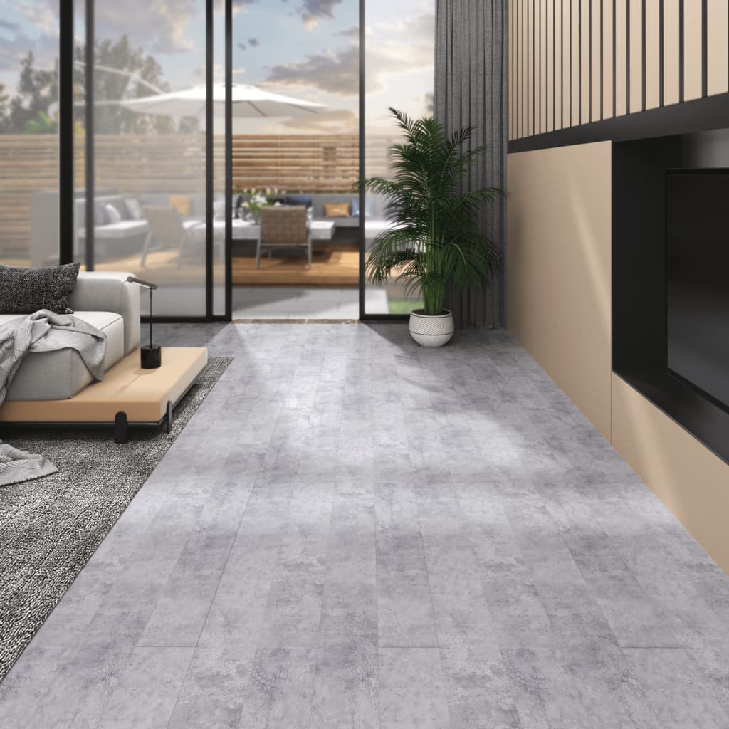 Podlahová krytina PVC 5,02 m² 2 mm samolepící betonová šedá
