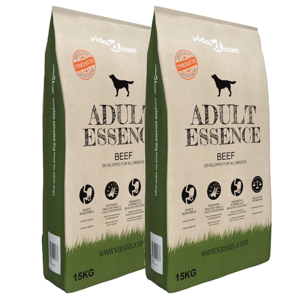 Prémiové suché krmivo pro psy Adult Essence Beef 2 ks 30 kg