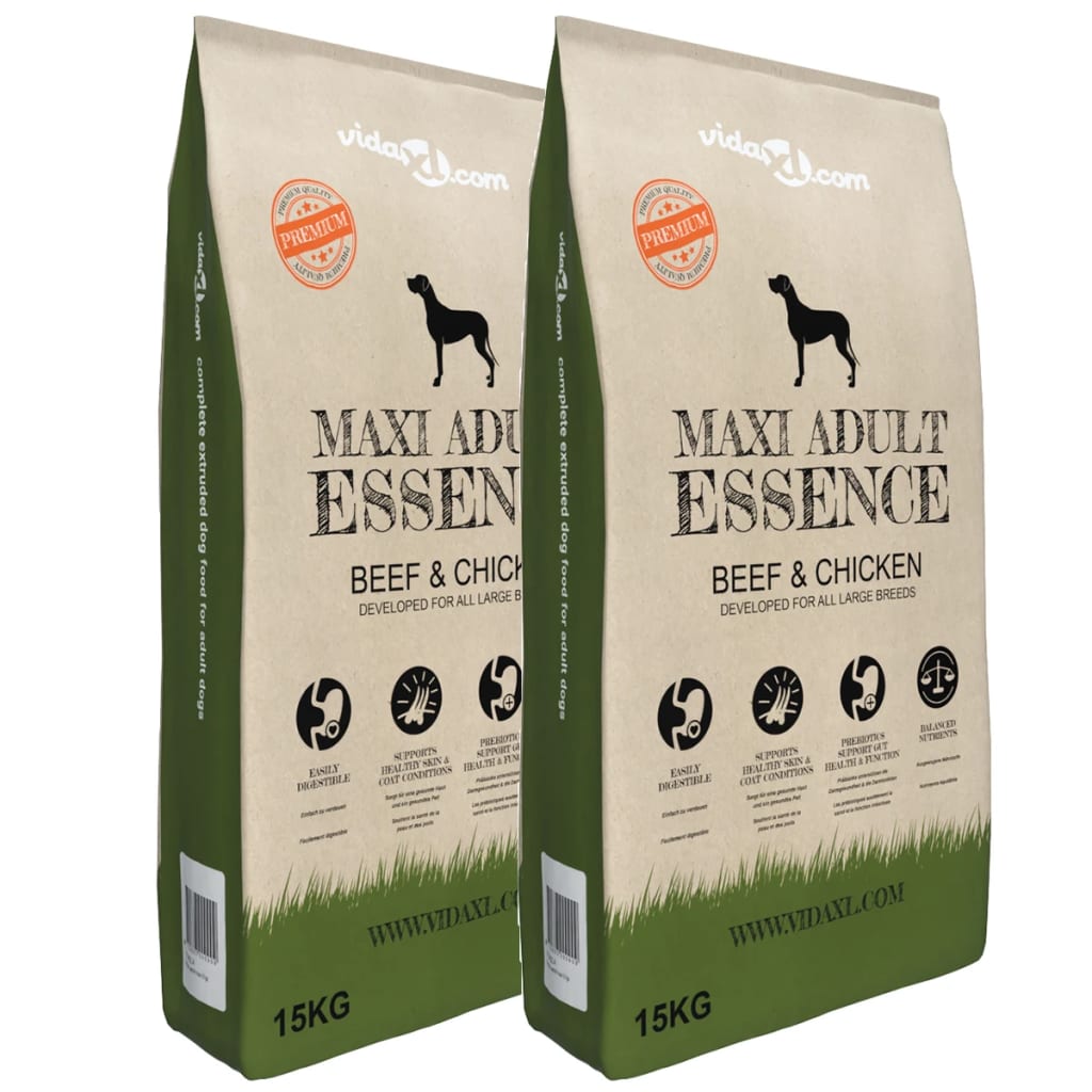 Granule pro psy Maxi Adult Essence Beef & Chicken, 2 ks, 30 kg