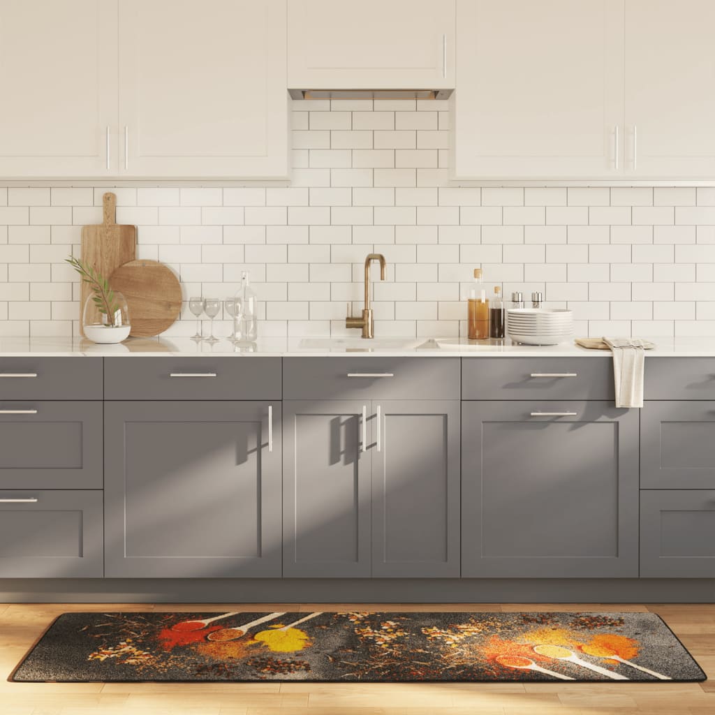 Kuchyňský koberec vícebarevný 60x180 cm pratelný protiskluzový
