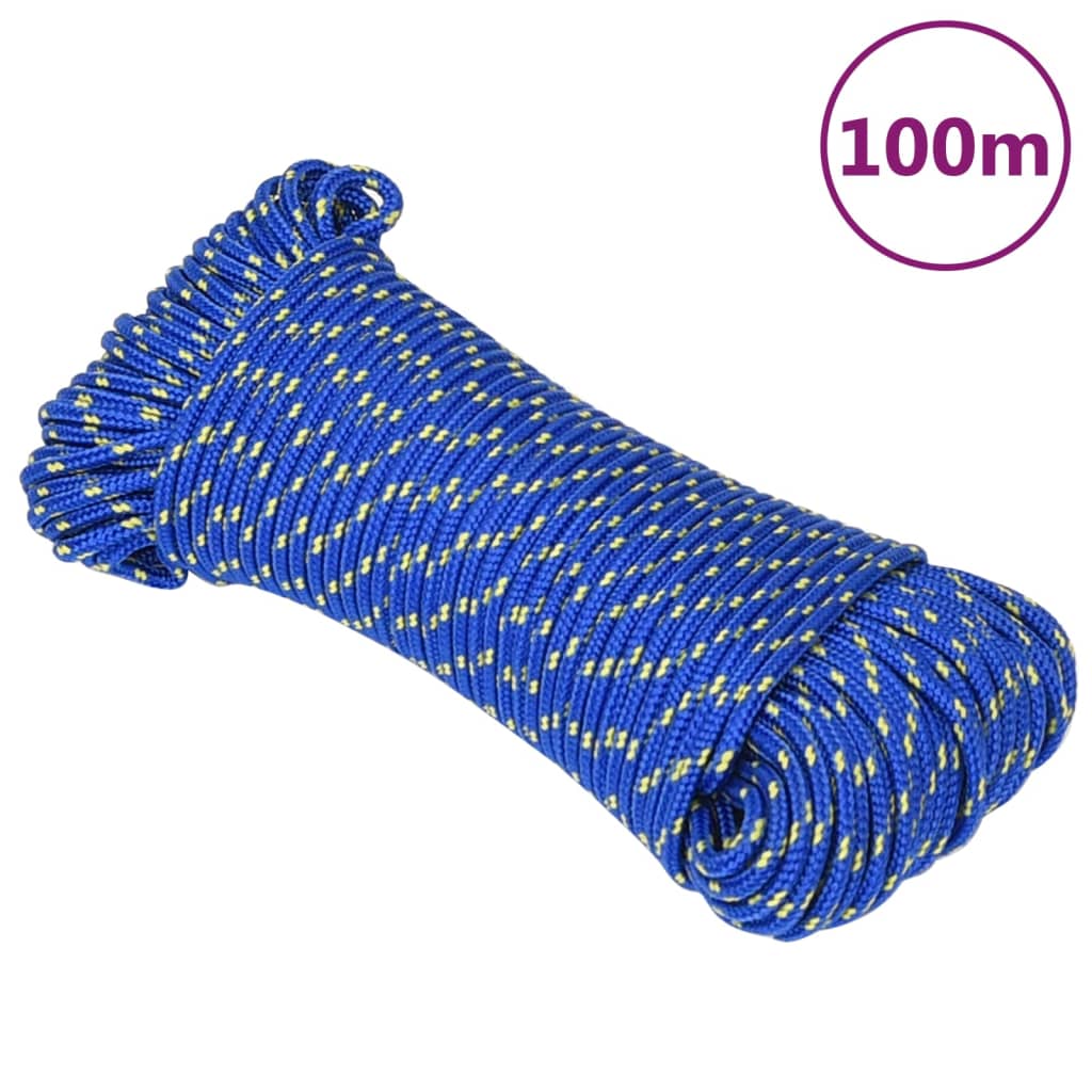 Lodní lano modré 3 mm 100 m polypropylen