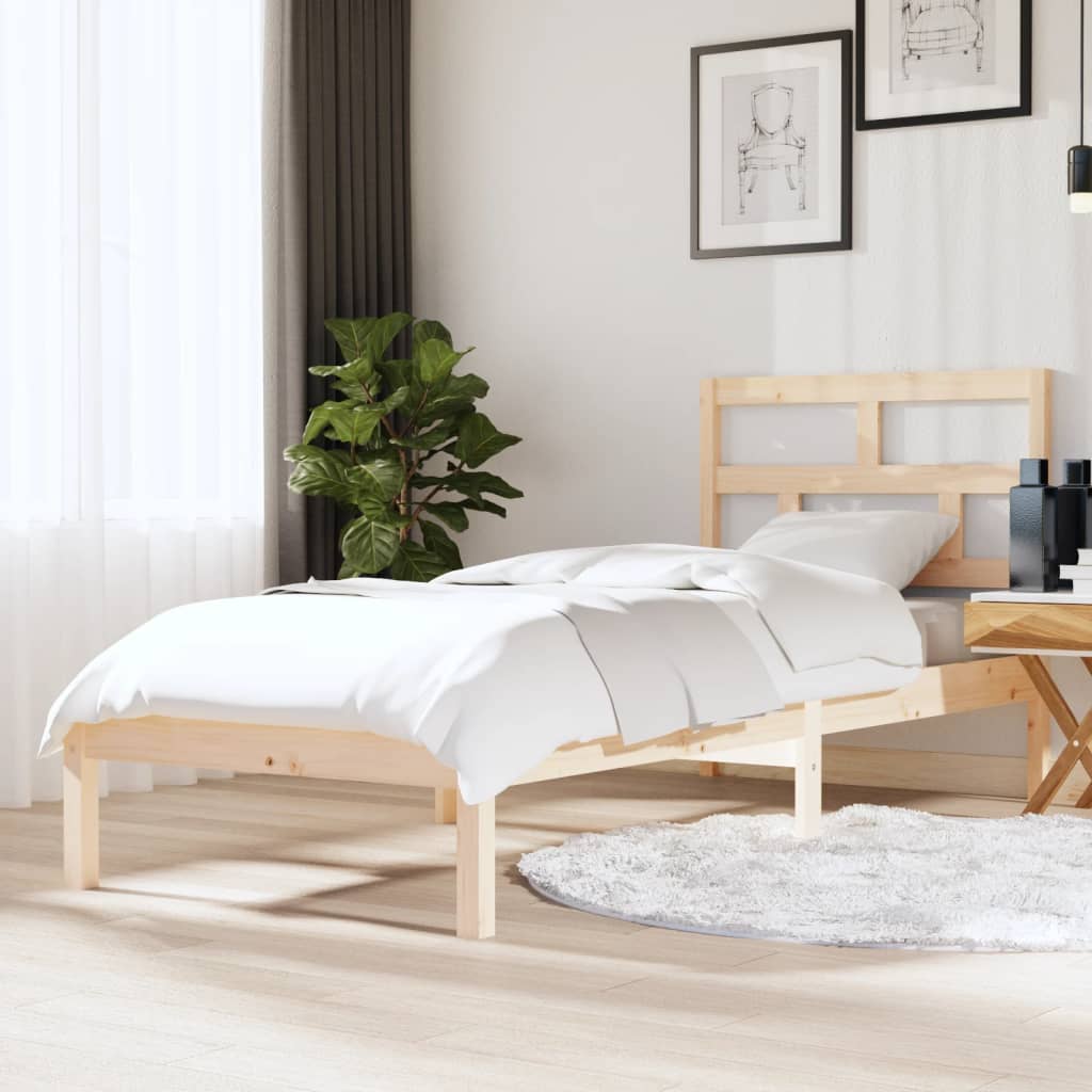 Rám postele 75 x 190 cm Small Single masivní dřevo