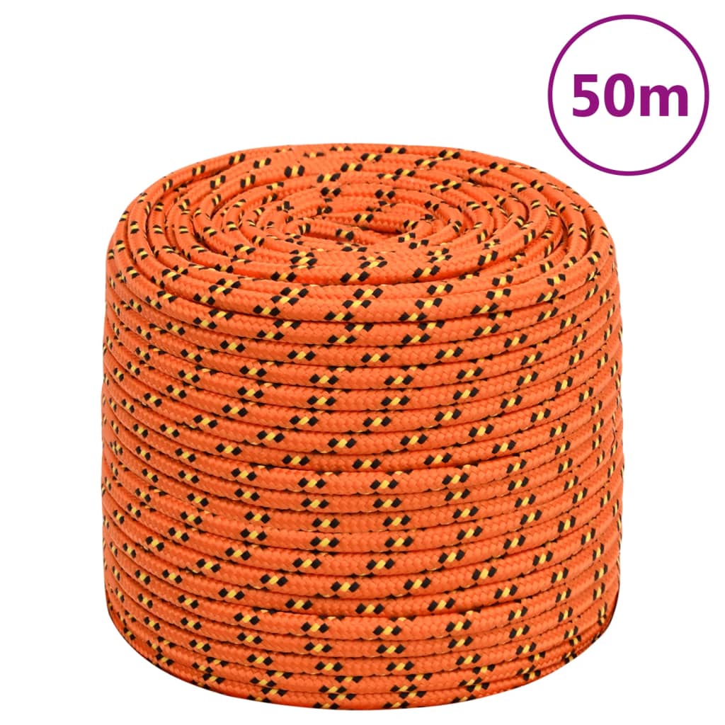 Lodní lano oranžové 6 mm 50 m polypropylen