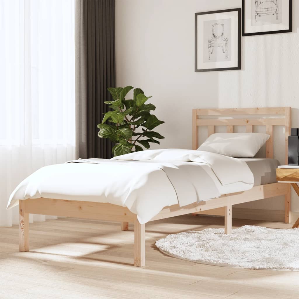 Rám postele 75 x 190 cm Small Single masivní dřevo