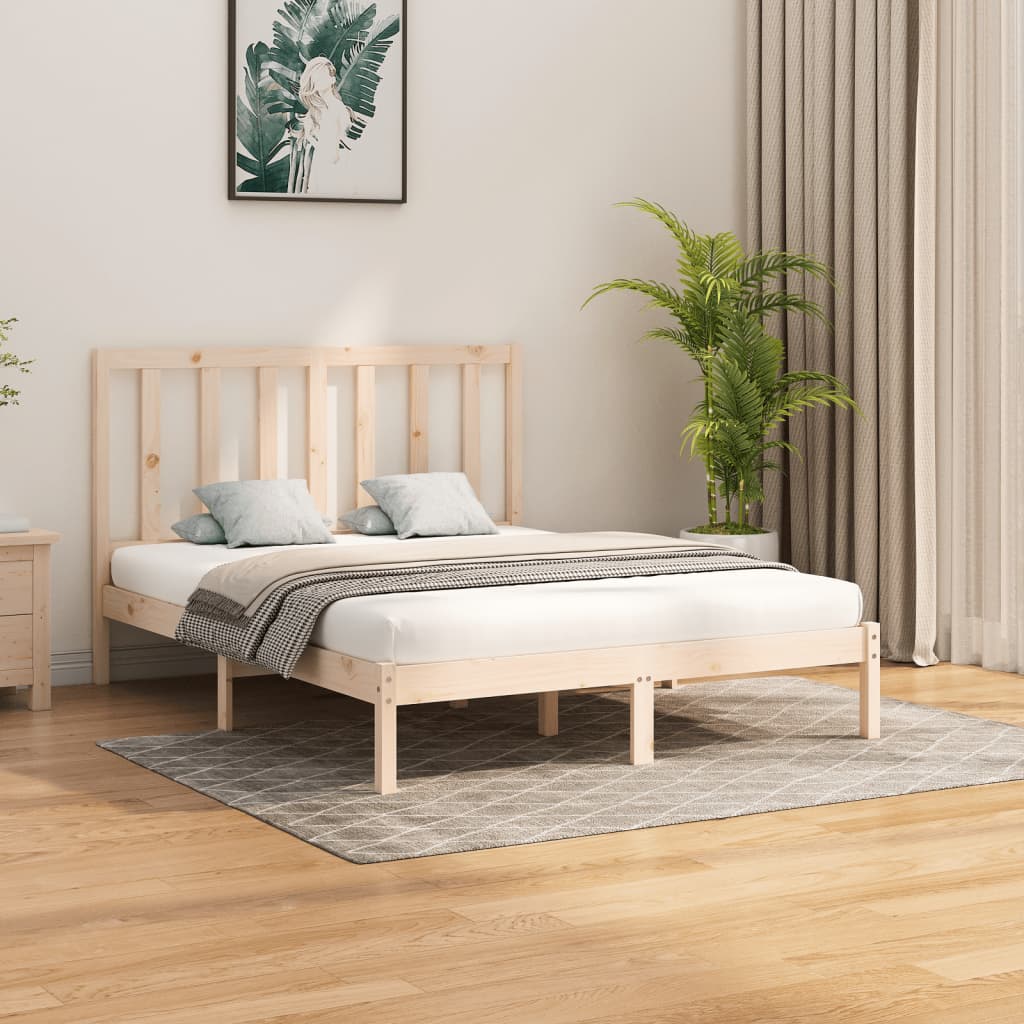 Rám postele masivní dřevo 140 x 200 cm