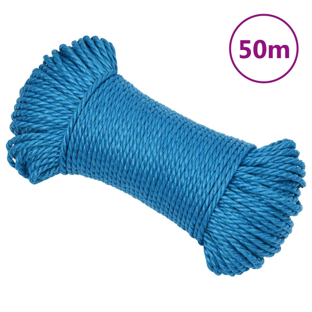 Pracovní lano modré 3 mm 50 m polypropylen