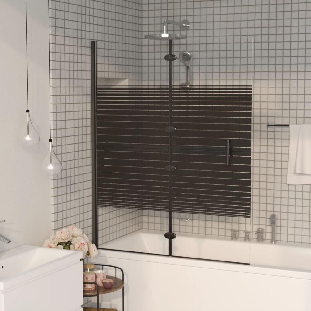 Skládací sprchový kout ESG 120 x 140 cm černý