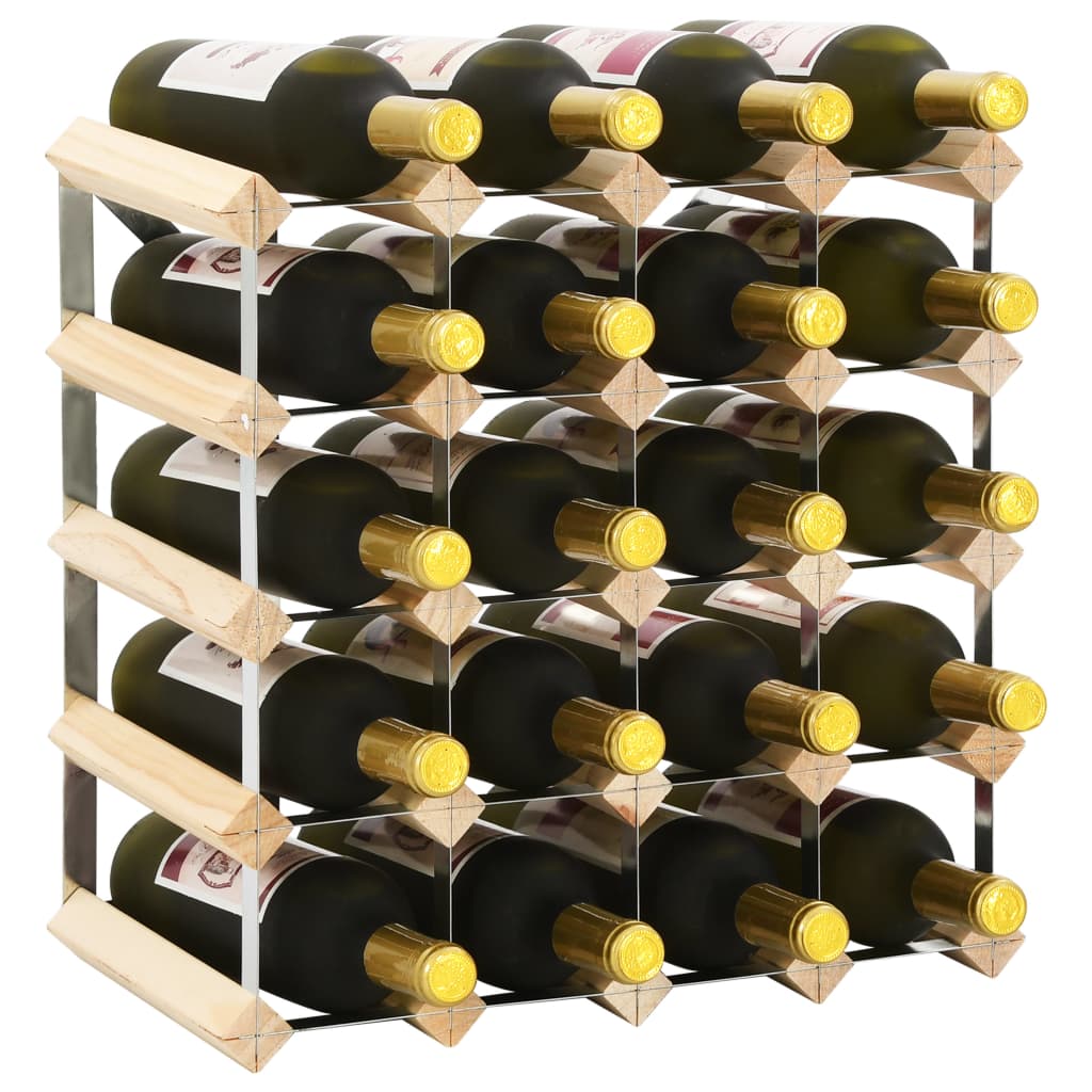 Stojan na víno na 20 lahví masivní borové dřevo