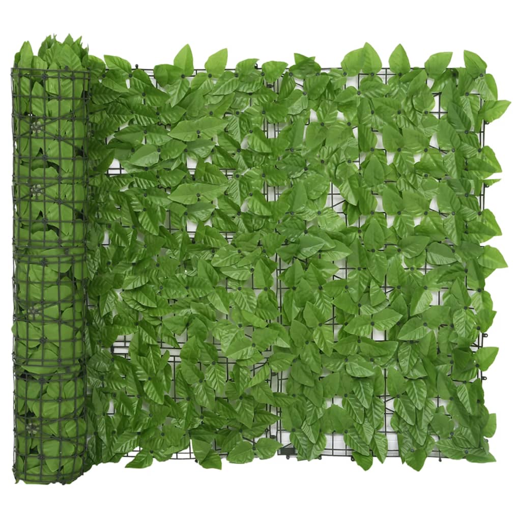 Balkónová zástěna se zelenými listy 300 x 100 cm