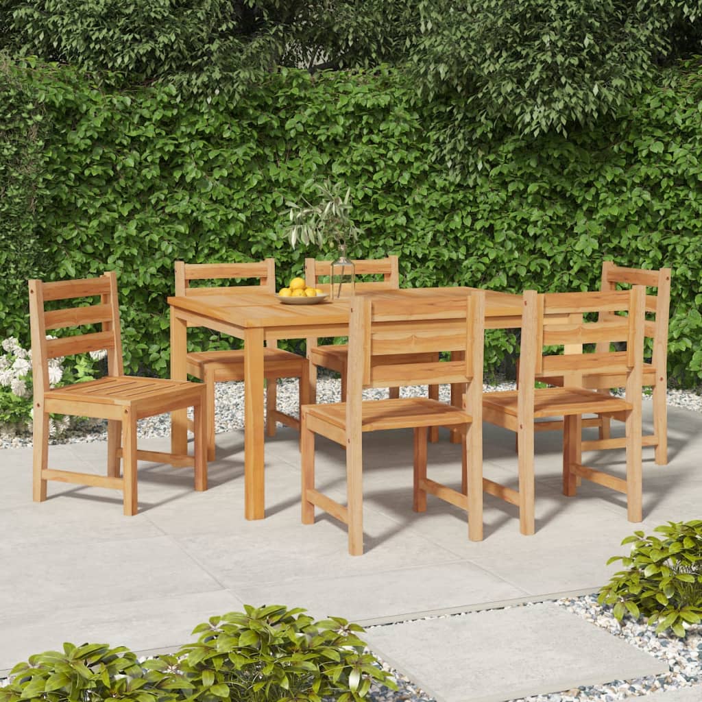 Zahradní židle 6 ks masivní teakové dřevo
