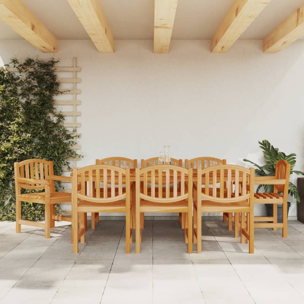 Zahradní židle 8 ks 58 x 59 x 88 cm masivní teakové dřevo
