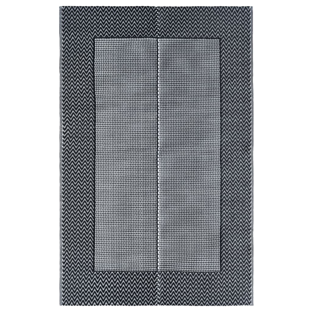 Venkovní koberec šedý 160 x 230 cm PP