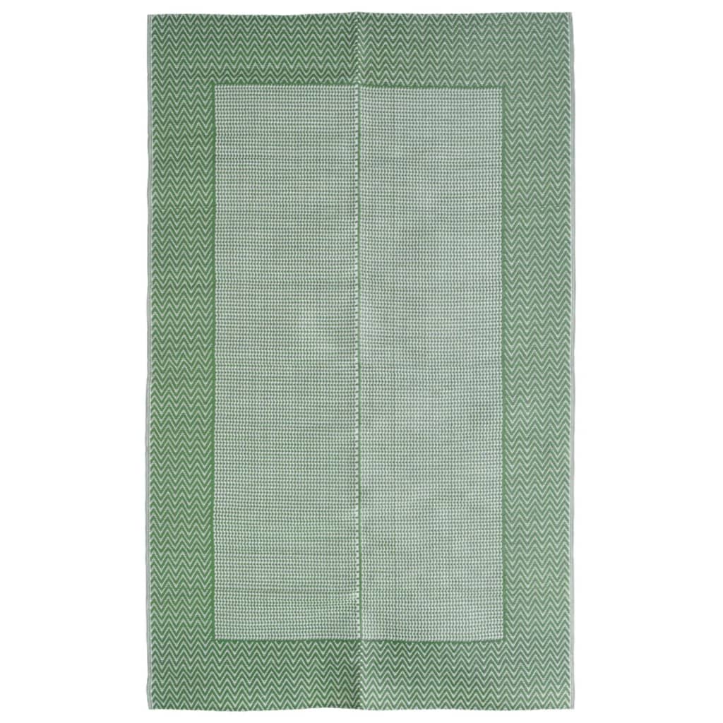 Venkovní koberec zelený 190 x 290 cm PP