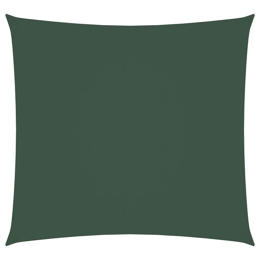 Stínící plachta oxfordská látka čtvercová 3 x 3 m tmavě zelená