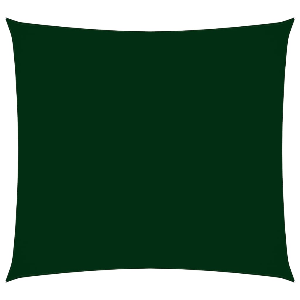 Stínící plachta oxfordská látka čtvercová 4 x 4 m tmavě zelená