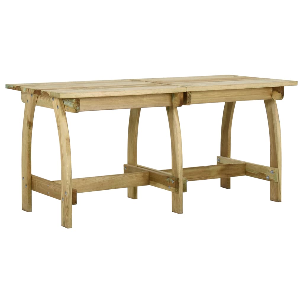 Zahradní stůl 160 x 74 x 75 cm impregnované borové dřevo