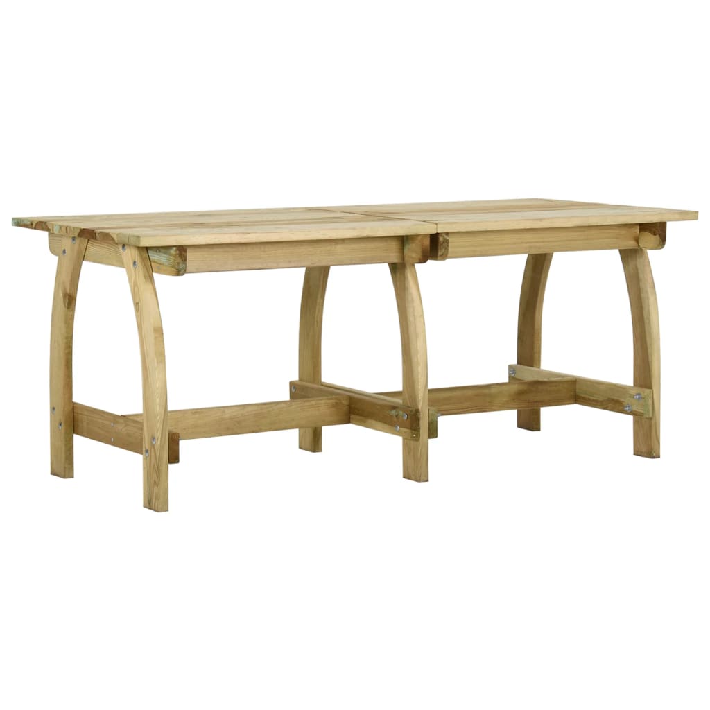Zahradní stůl 220 x 74 x 75 cm impregnované borové dřevo