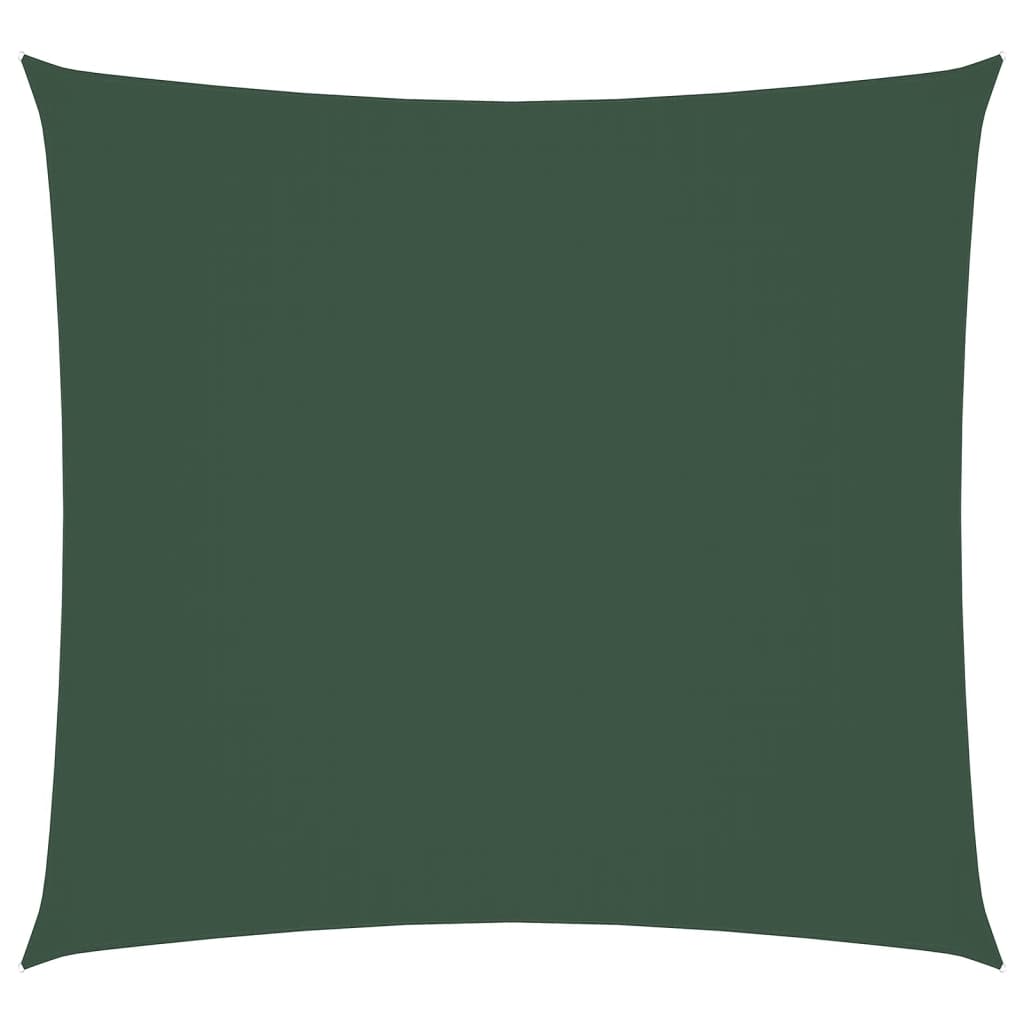 Stínící plachta oxfordská látka čtvercová 5 x 5 m tmavě zelená