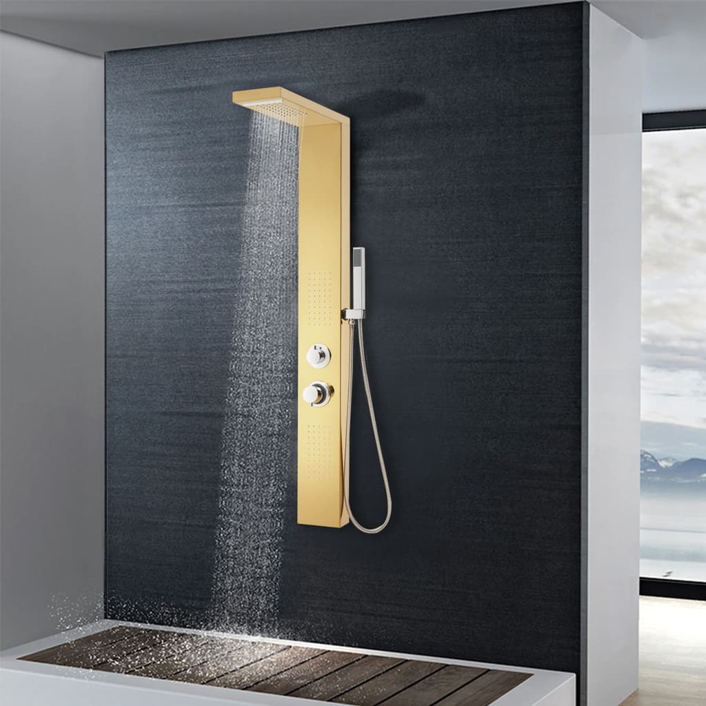 Panelový sprchový systém nerezová ocel 201 zlatá