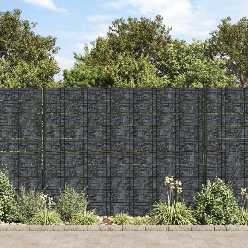 Zahradní stínící plotová fólie PVC 70 x 0,19 m šedá