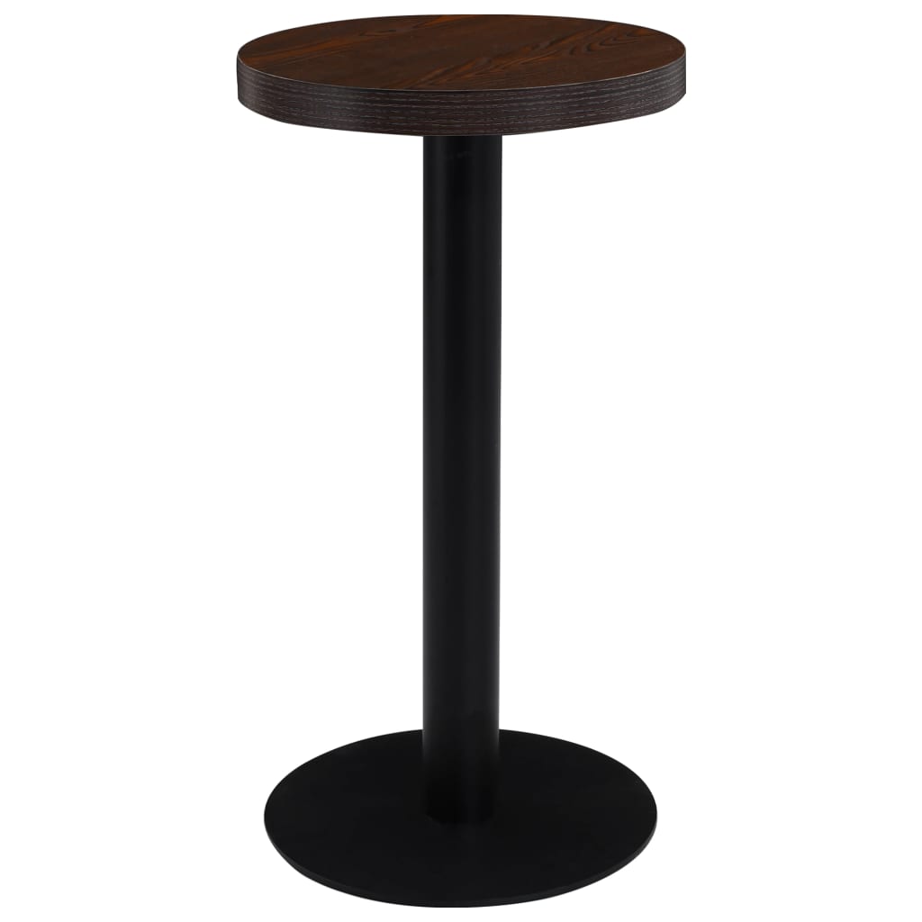 Bistro stolek tmavě hnědý 40 cm MDF