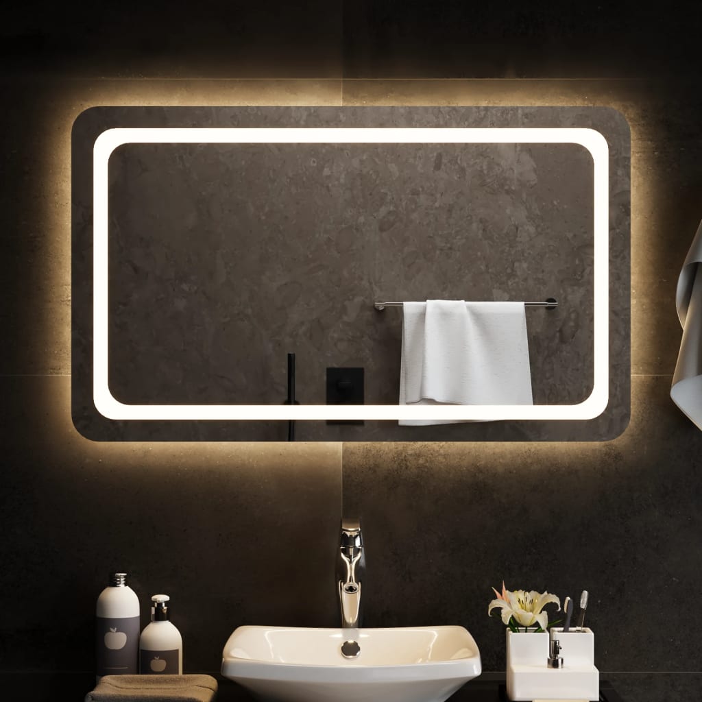 Koupelnové zrcadlo s LED osvětlením 100x60 cm