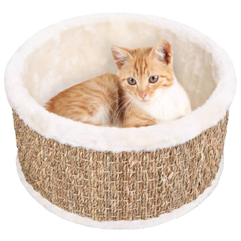 Kulatý pelíšek pro kočku 36 cm mořská tráva