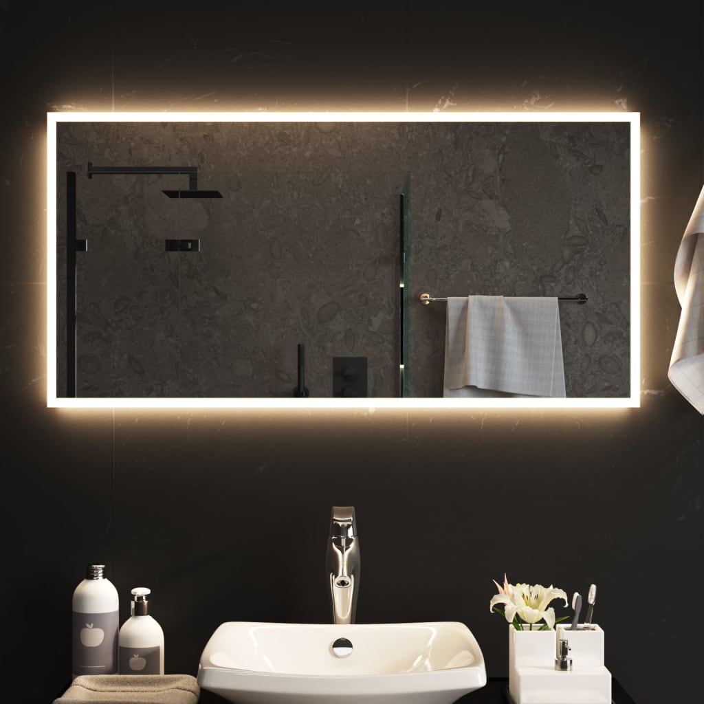 Koupelnové zrcadlo s LED osvětlením 100x50 cm