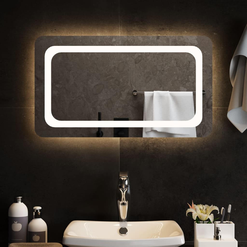 Koupelnové zrcadlo s LED osvětlením 70x40 cm