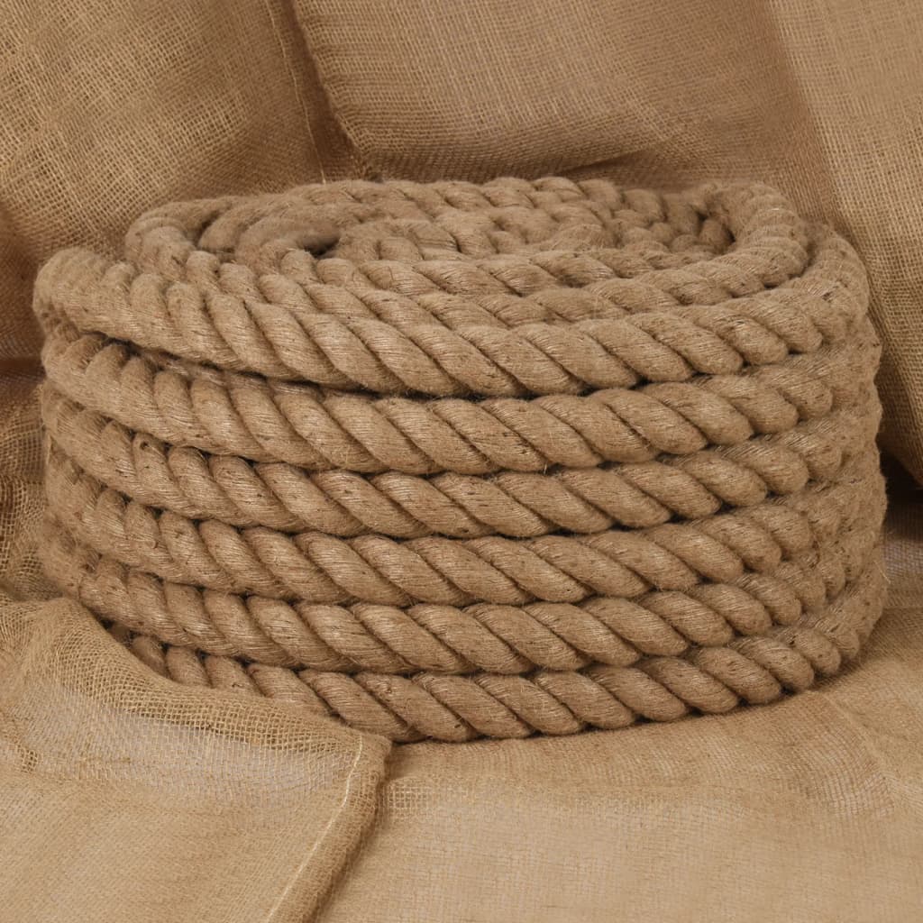 Jutové lano 10 m dlouhé 40 mm silné
