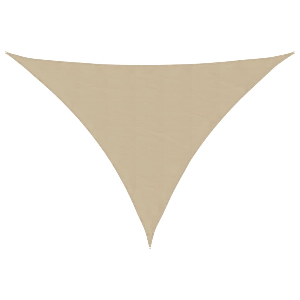 Stínící plachta oxfordská látka trojúhelníková 4x5x6,4 m béžová