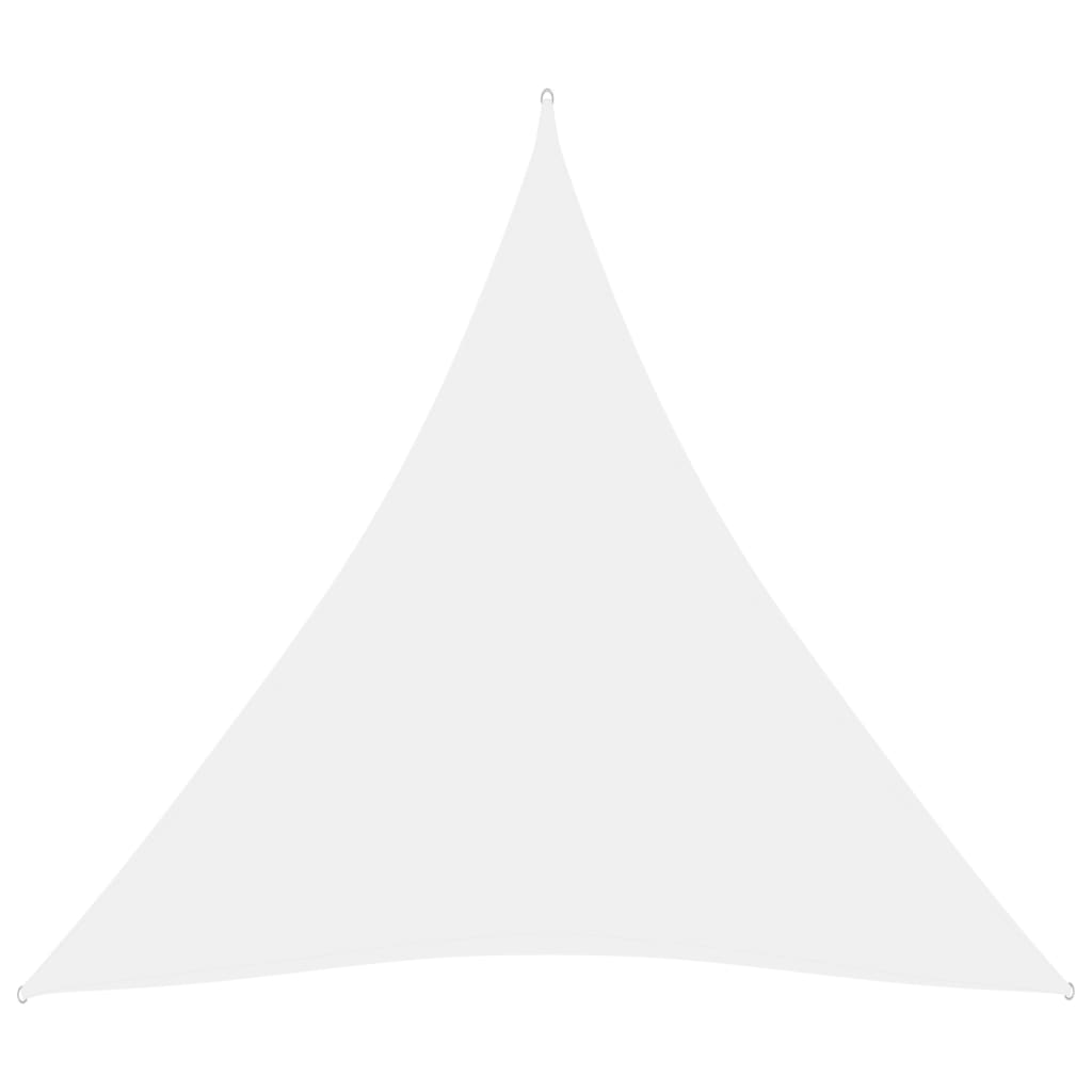 Stínící plachta oxfordská látka trojúhelníková 5 x 5 x 5 m bílá