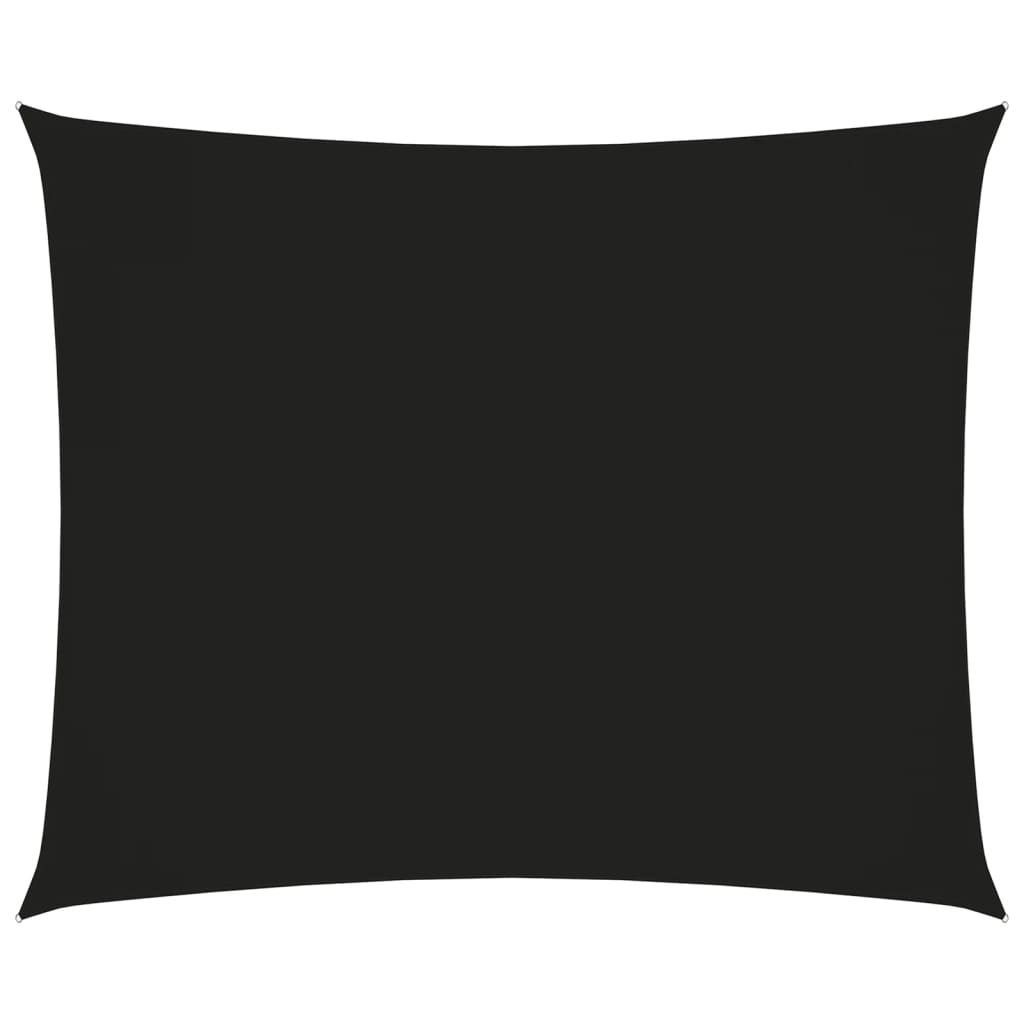 Stínící plachta oxfordská látka obdélníková 3 x 4 m černá