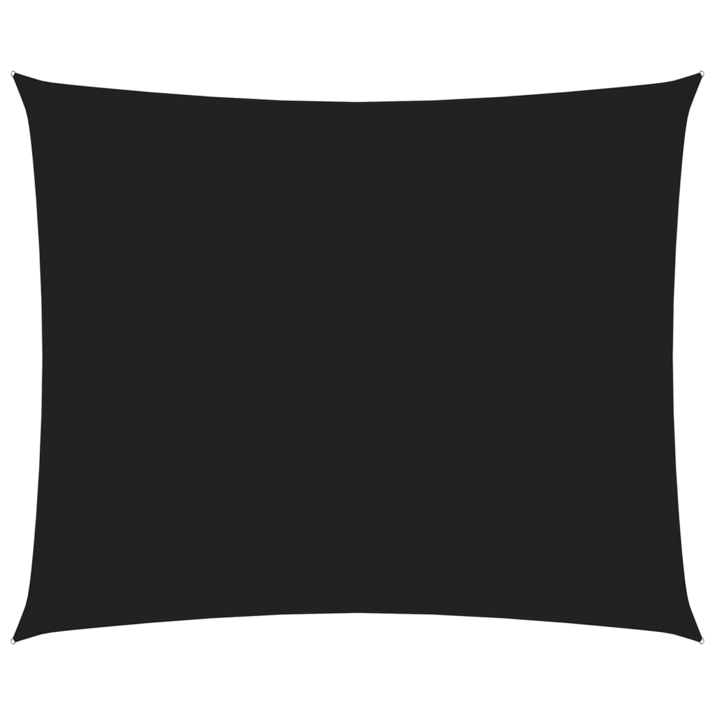 Stínící plachta oxfordská látka obdélníková 4 x 5 m černá