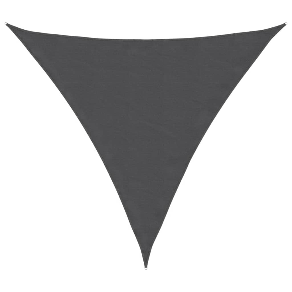 Stínící plachta oxfordská látka trojúhelník 3x3x3 m antracitová