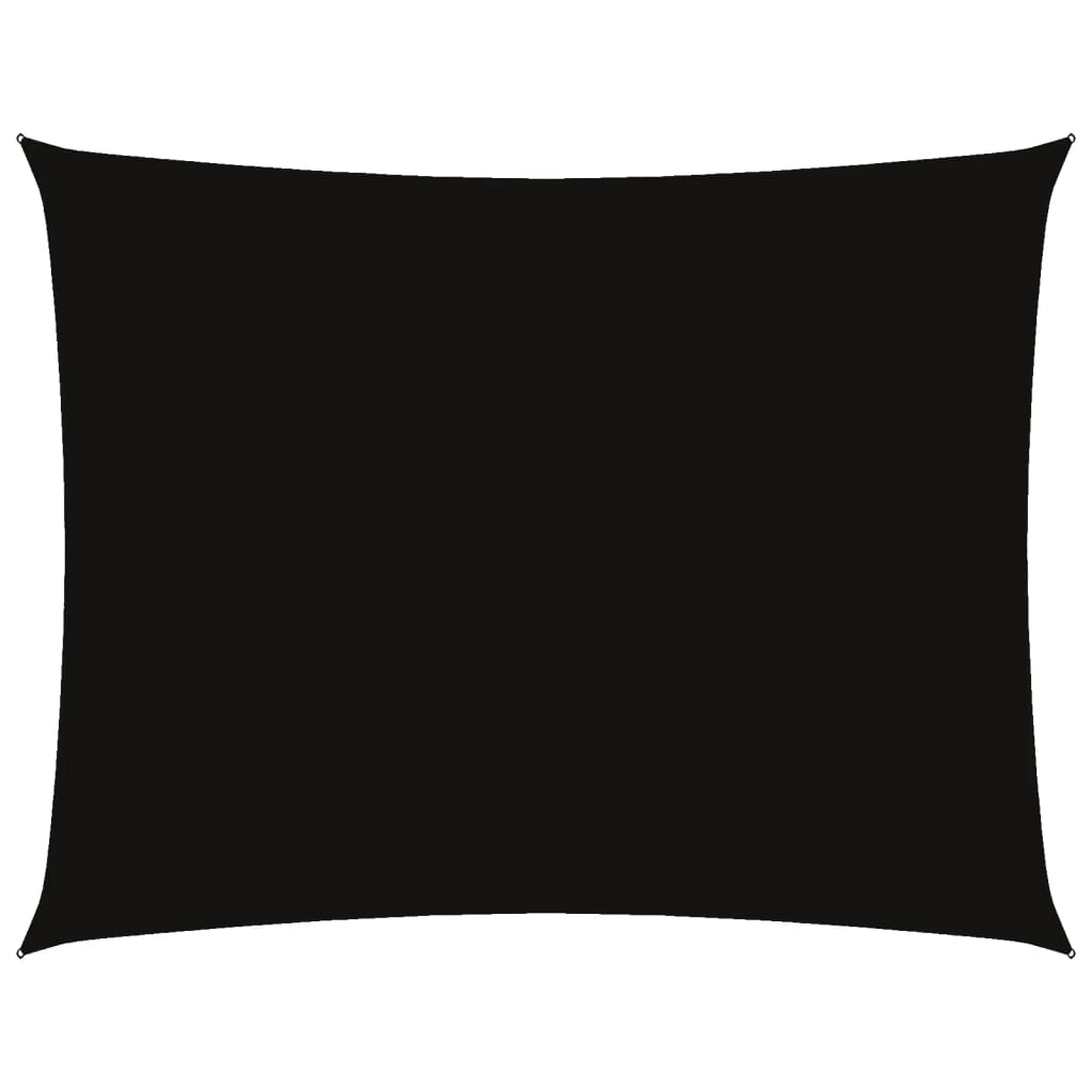 Stínící plachta oxfordská látka obdélníková 3 x 6 m černá