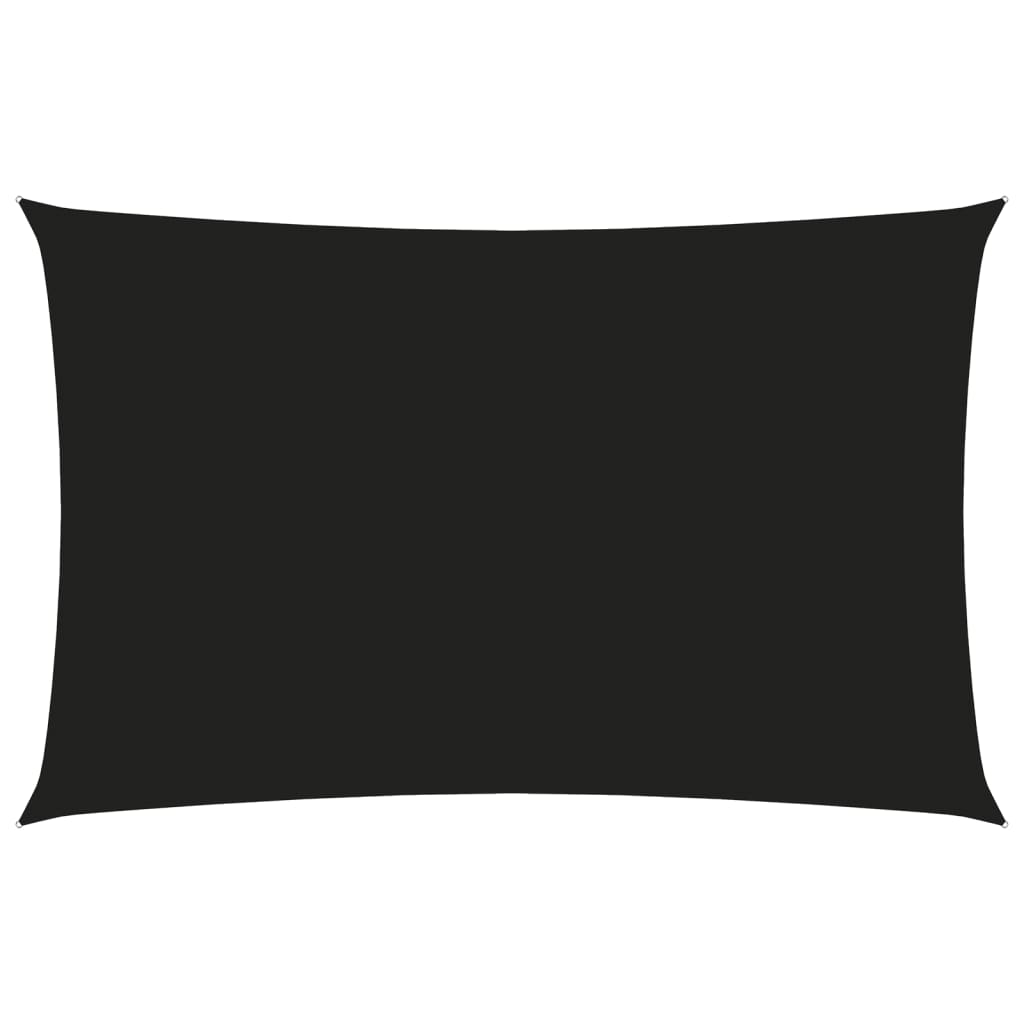 Stínící plachta oxfordská látka obdélníková 4 x 7 m černá