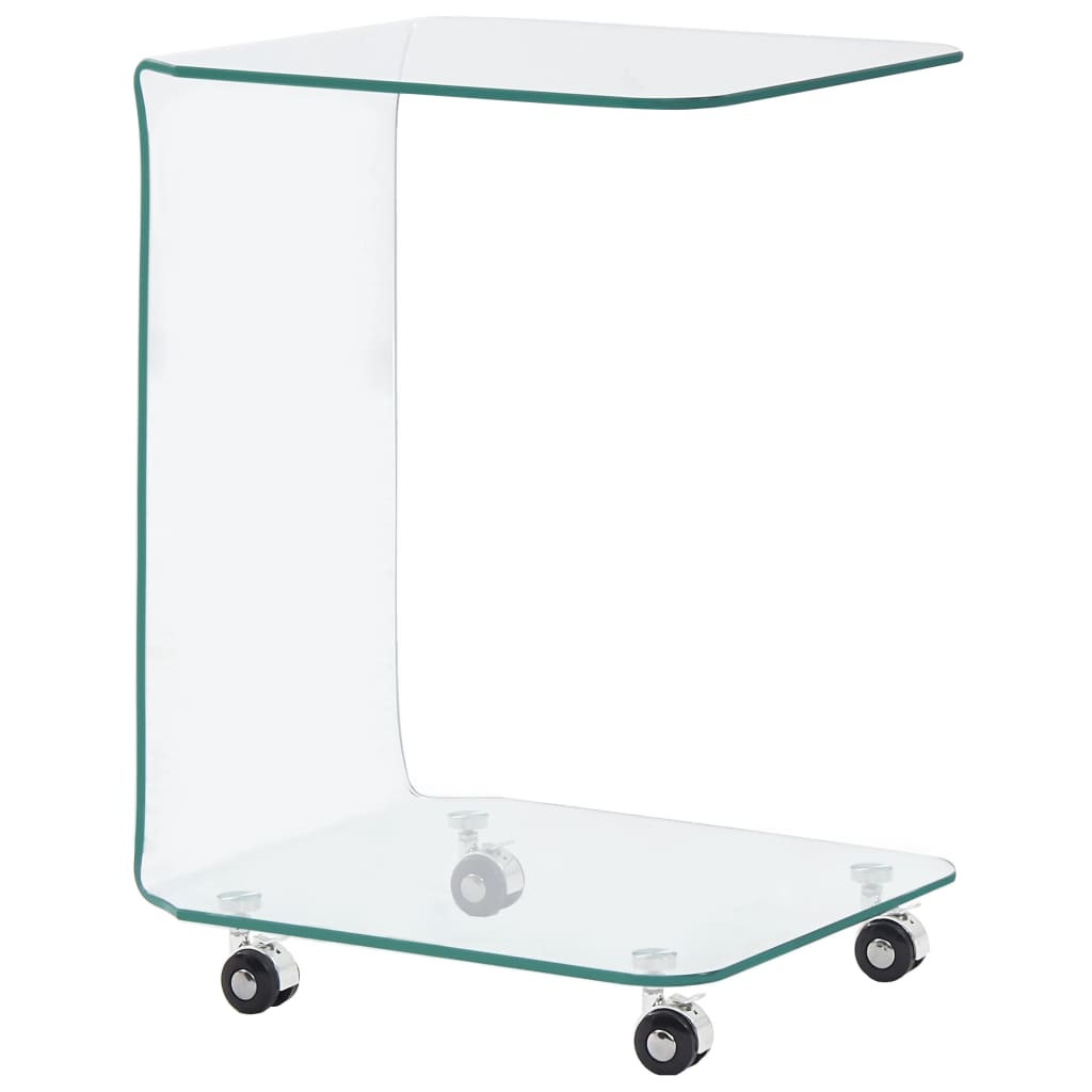 Konferenční stolek 45 x 40 x 63 cm tvrzené sklo
