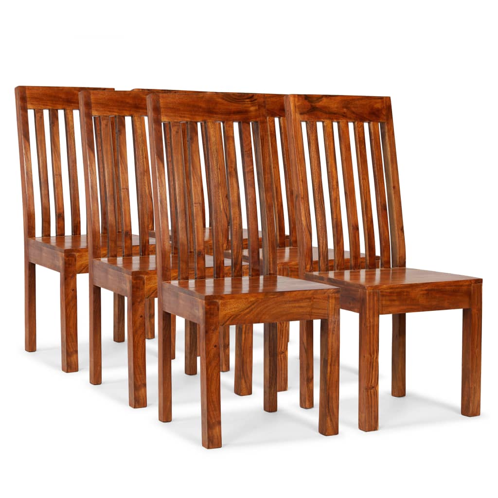 Jídelní židle 6 ks masiv sheeshamový povrch moderní styl